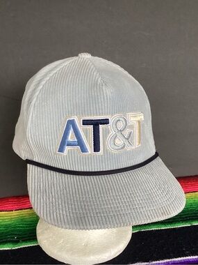AT&T corduroy SnapBack hat